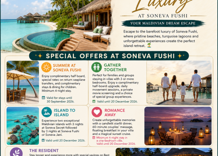 Soneva Fushi Honeymoon Package – 5 Nights in Maldives
