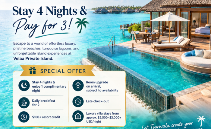 Velaa Private Island Honeymoon Package 2026–27